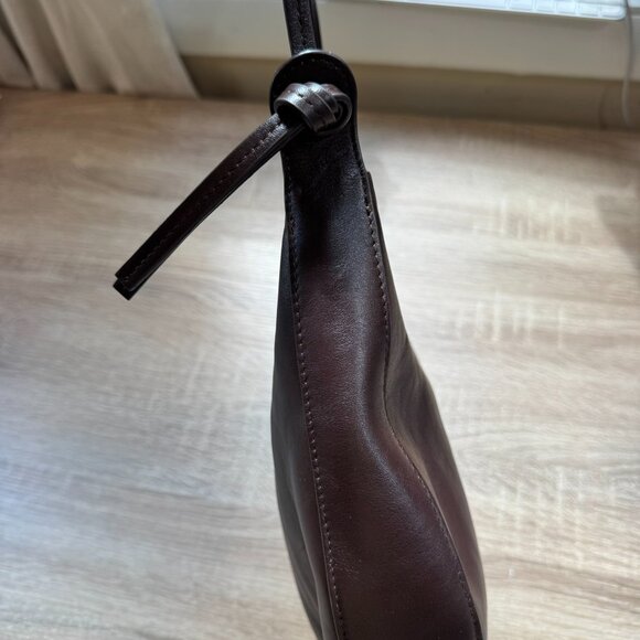 Reformation Medium Rosetta Shoulder Bag in Tobacco Brown Leather - Picture 16 of 17